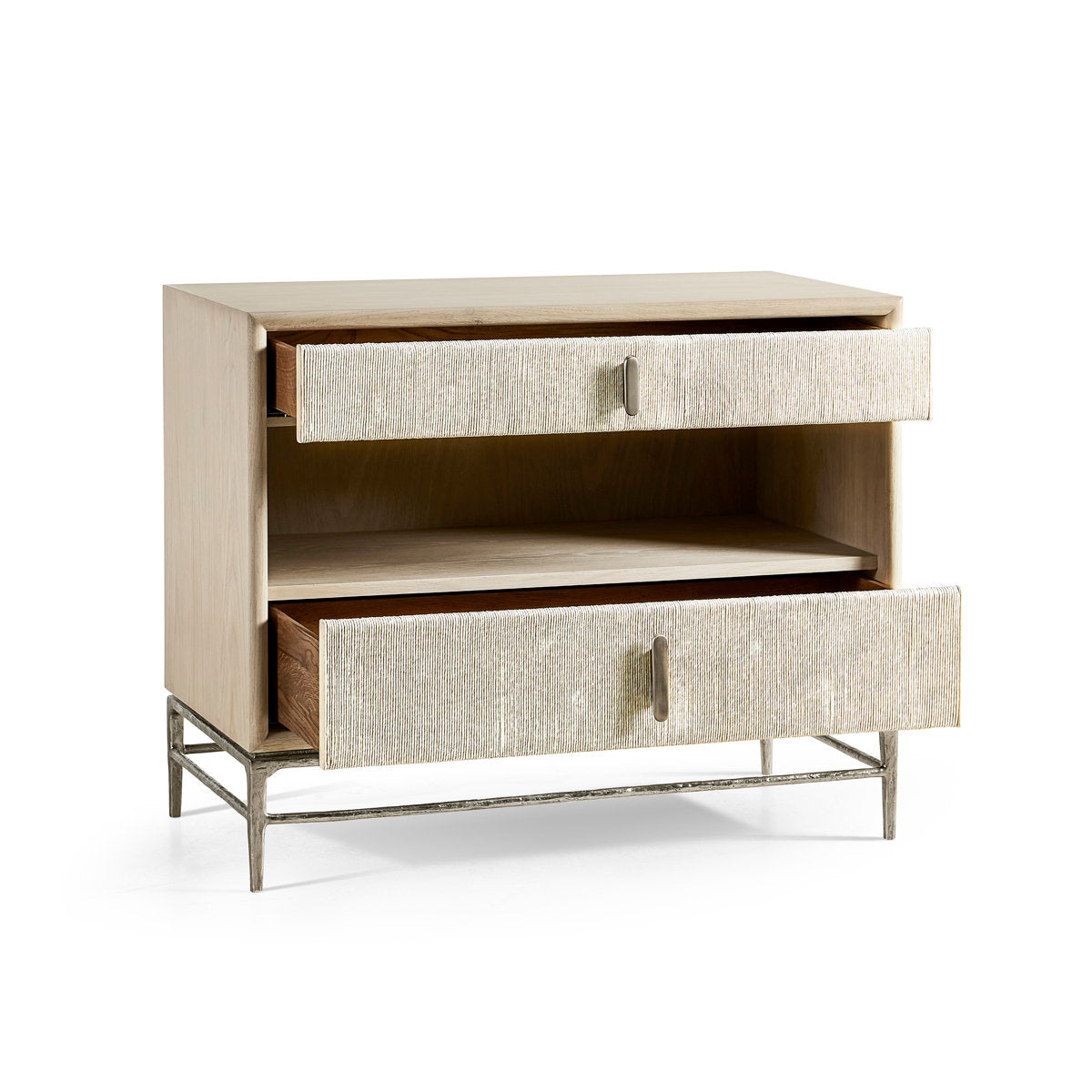 Water 2 - Drawer Solid Wood Nightstand