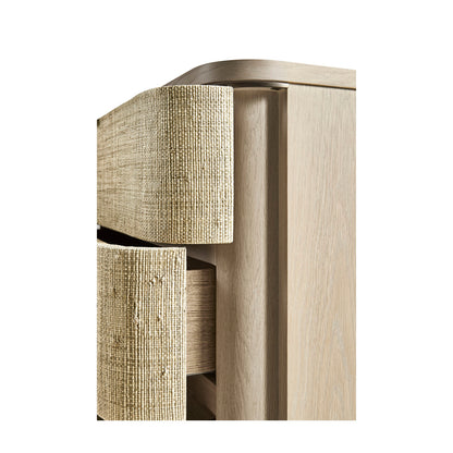 Water 3 - Drawer Solid Wood Nightstand