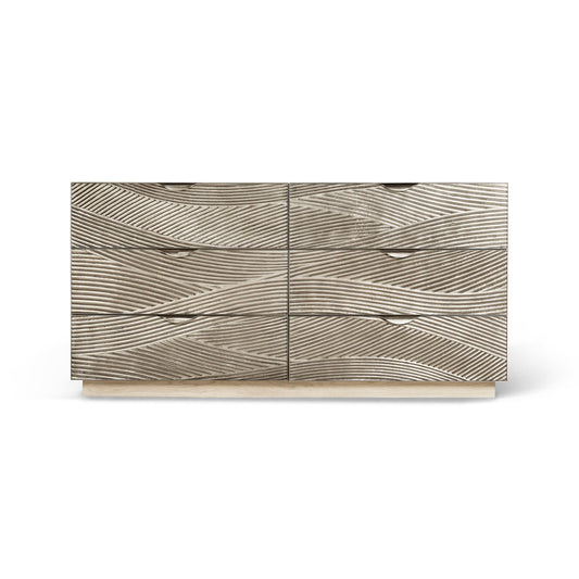 Water 6 - Drawer Solid Wood Dresser