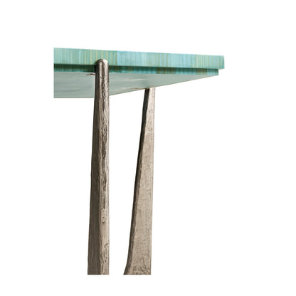 Water Seaglass Martini Table