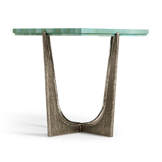 Water Seaglass Martini Table