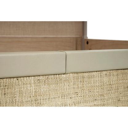 Water Upholstered King Wingback Bed