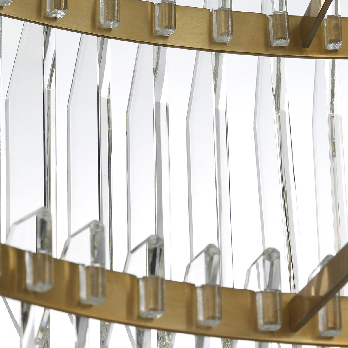 Waterford Killarney 32" Layered Drum Chandelier with Clear Crystal