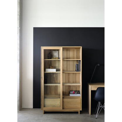 Wave Solid Wood China Cabinet
