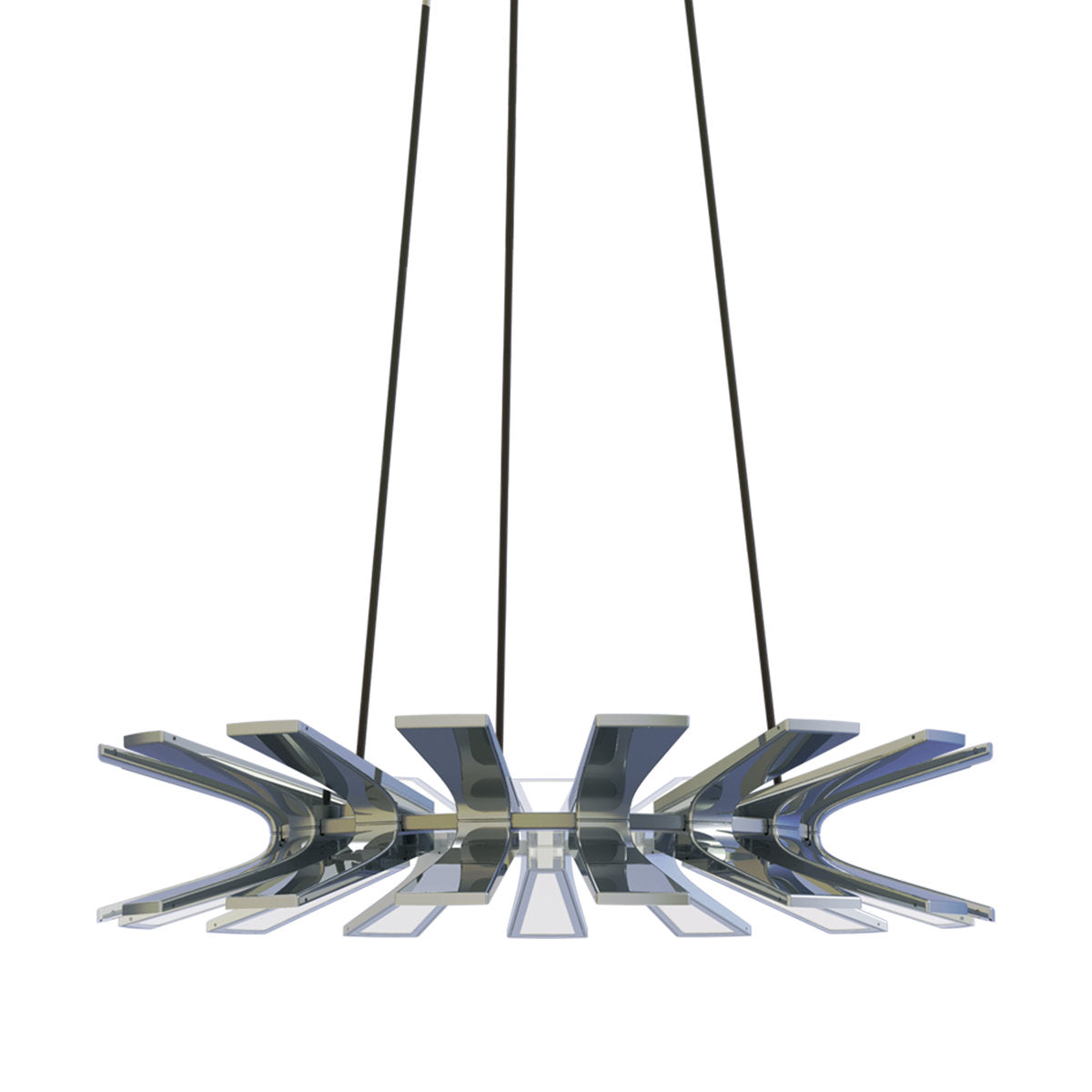 Wedge 24 - Light Unique / Statement Wagon Wheel Chandelier
