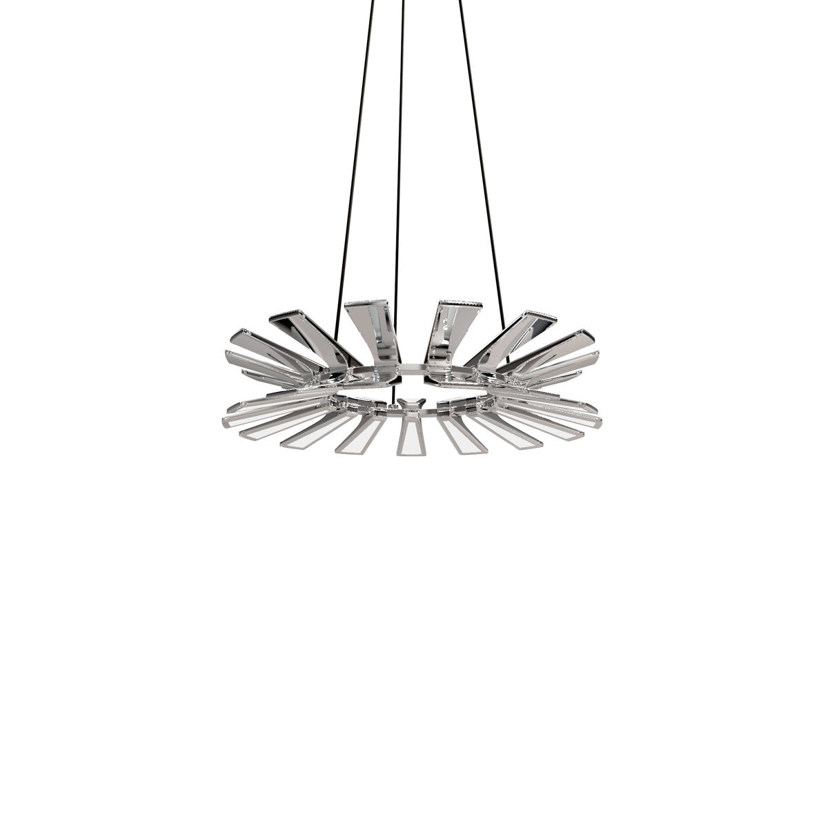 Wedge 24 - Light Unique / Statement Wagon Wheel Chandelier