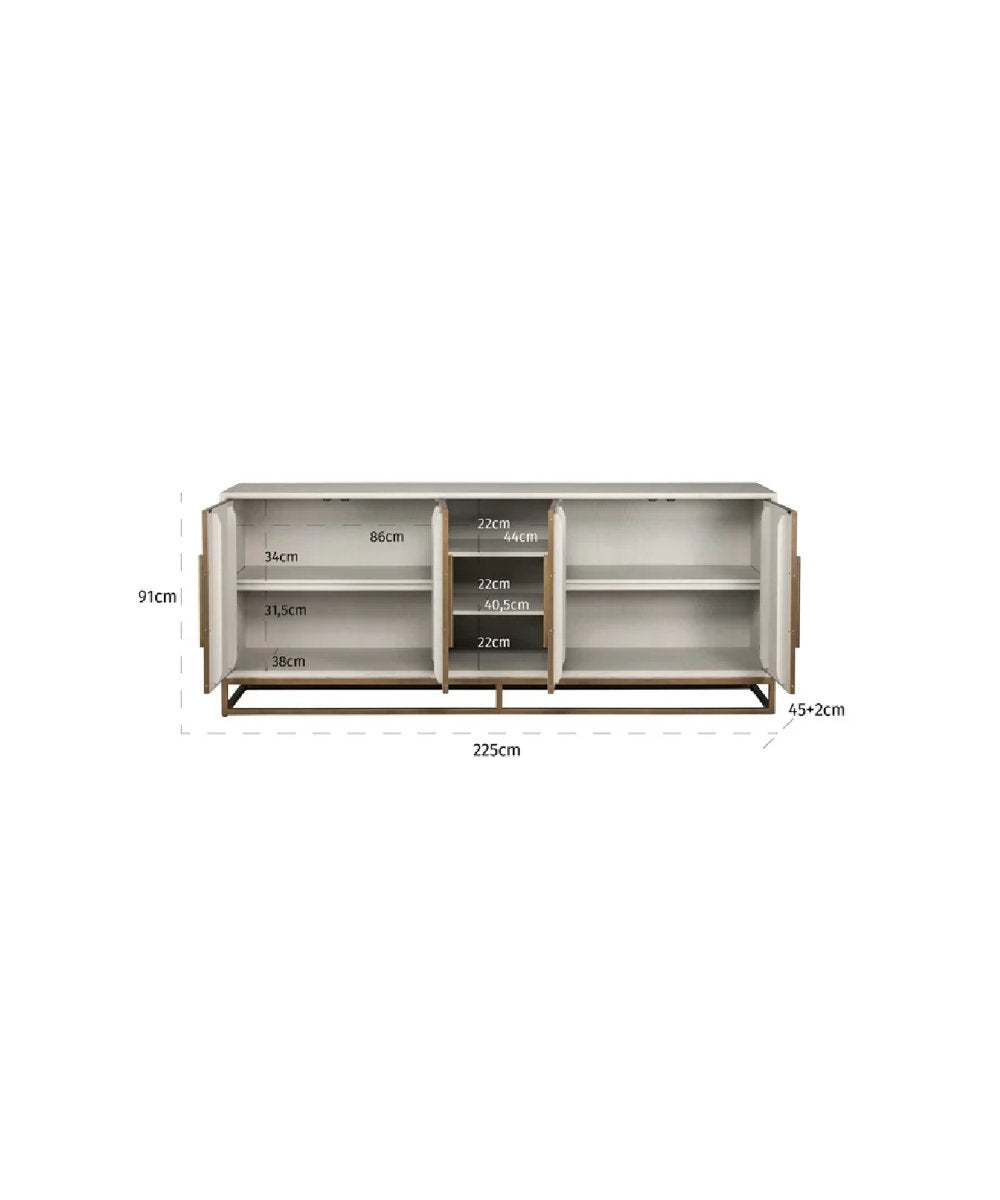 Whitebone 89'' W Sideboard