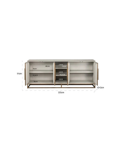 Whitebone 89'' W Sideboard