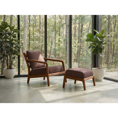 Whitney Lounge Chair with Wood Panel