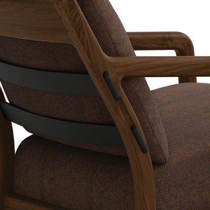 Whitney Lounge Chair with Wood Panel