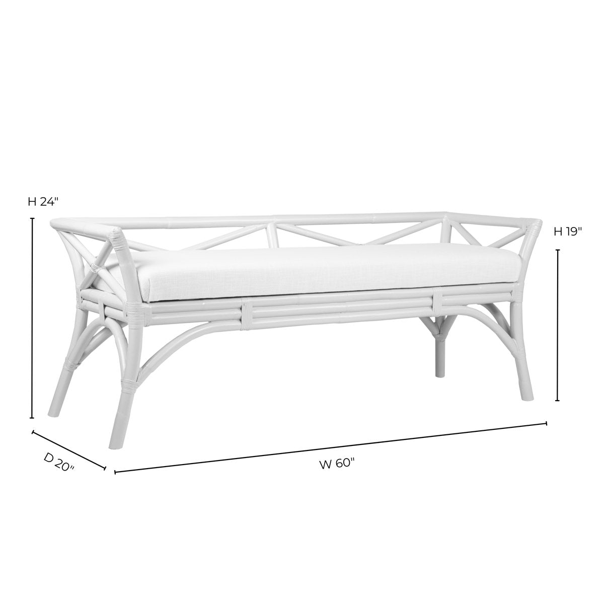 Wicker Bench
