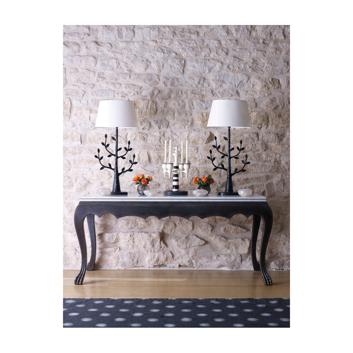 William Yeoward 68.5'' W Marble Console Table