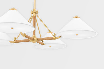 Williamsburg 8 Light Chandelier - Aged Brass
