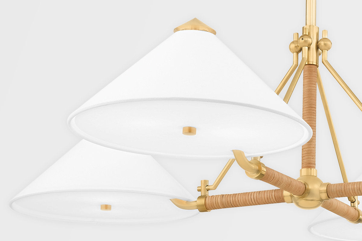 Williamsburg 8 Light Chandelier - Aged Brass