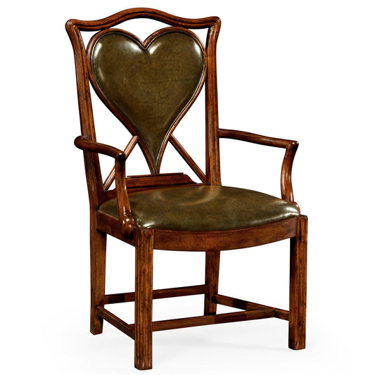 Windsor Leather Arm Chair (Set of 2)