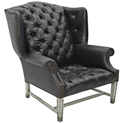Wingback Chair Chair with Ottoman
