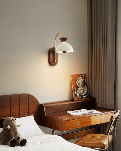 Wood Arc Wall Lamp