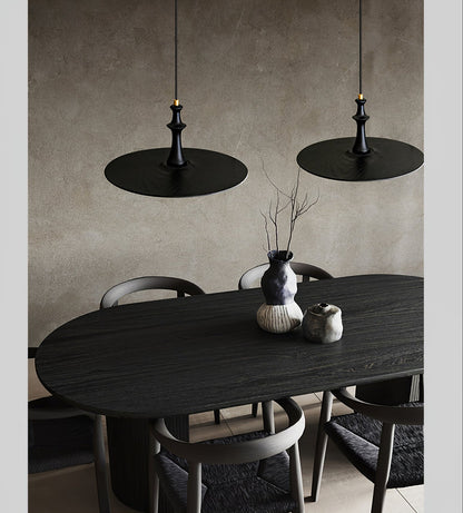 Wooden Spin Pendant Light