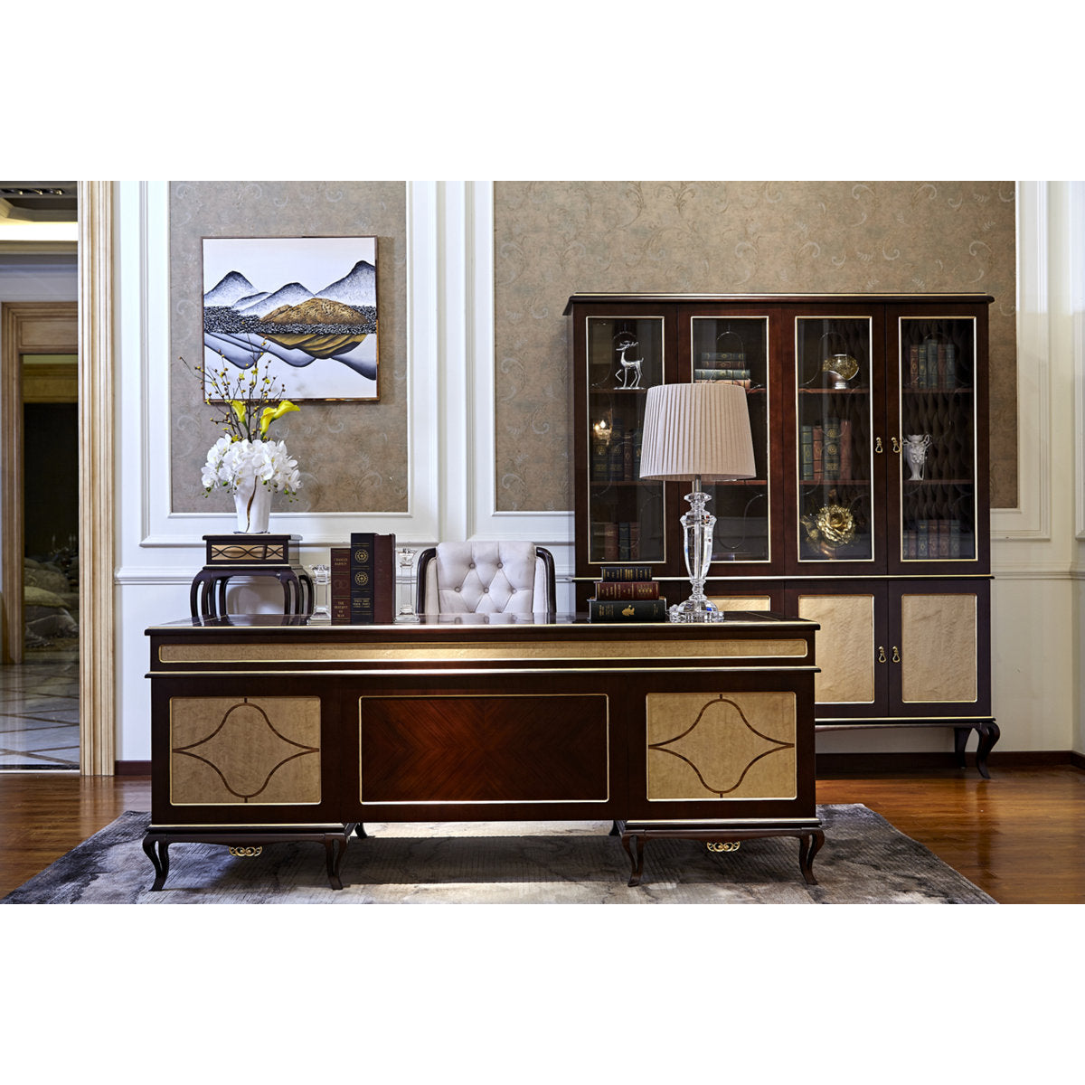Woodway Solid Wood Executive Desk