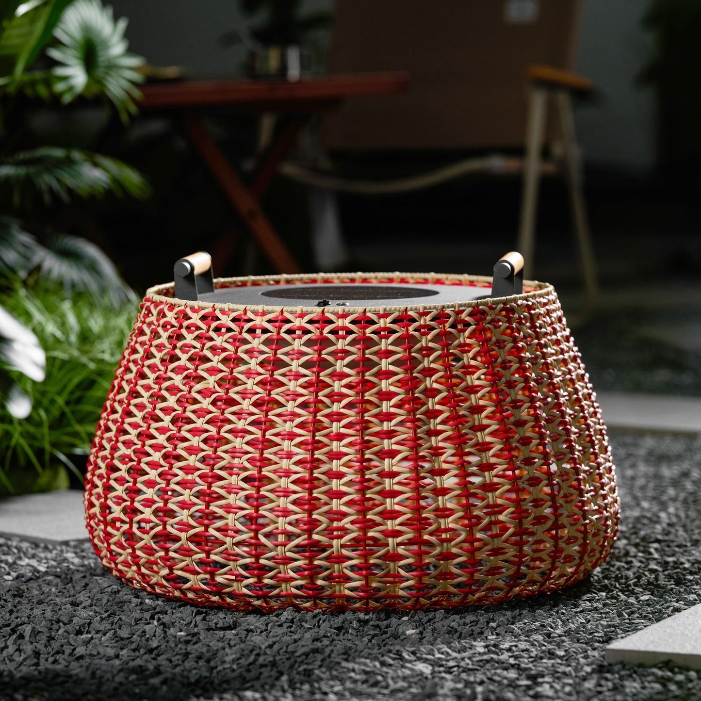 Solara Weave Outdoor Lantern Lamp