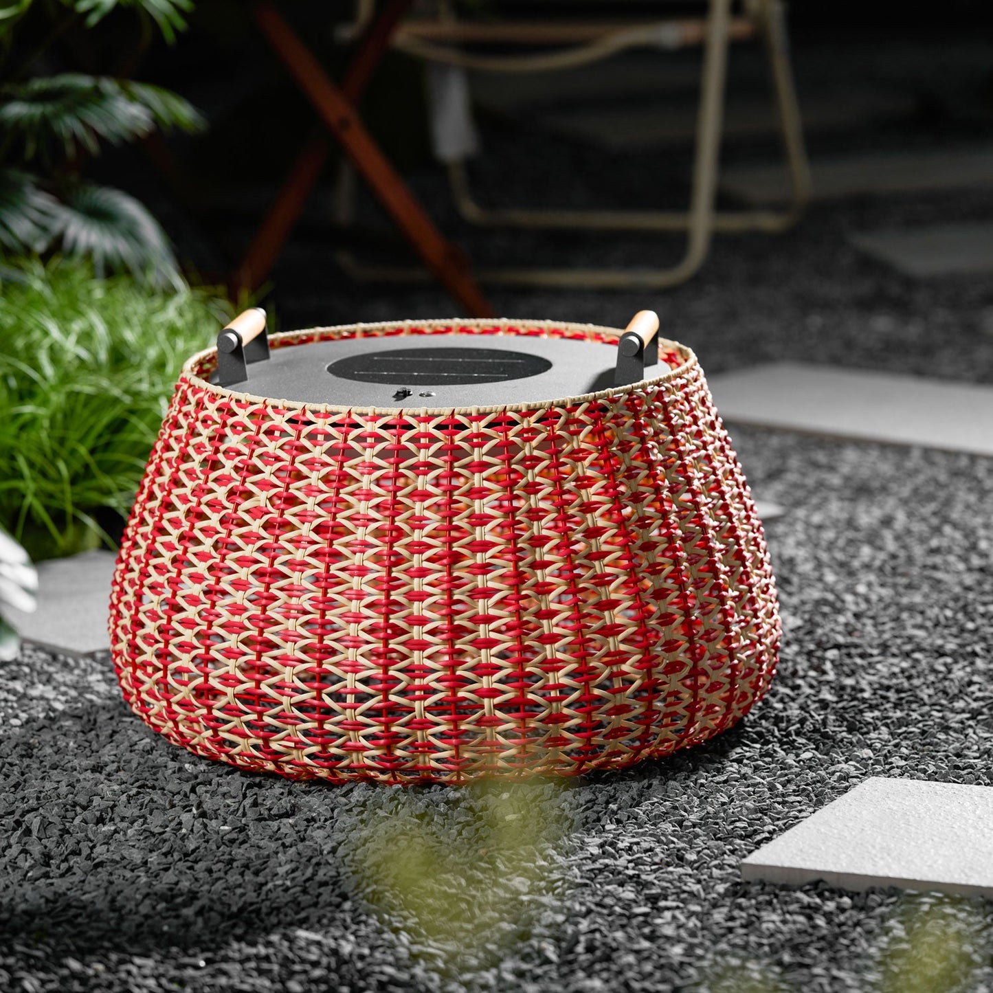Solara Weave Outdoor Lantern Lamp