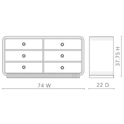 Wyatt 6 - Drawer Dresser