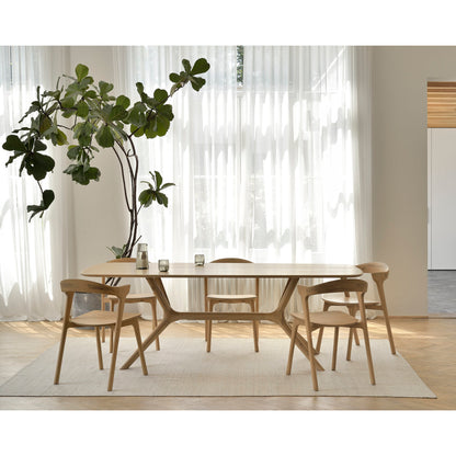X Solid Oak Dining Table