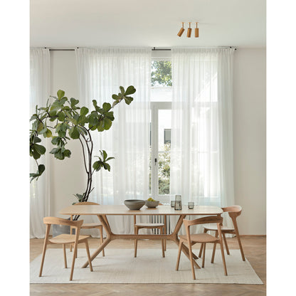 X Solid Oak Dining Table