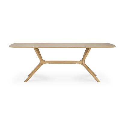 X Solid Oak Dining Table