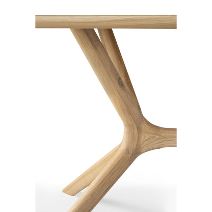 X Solid Oak Dining Table