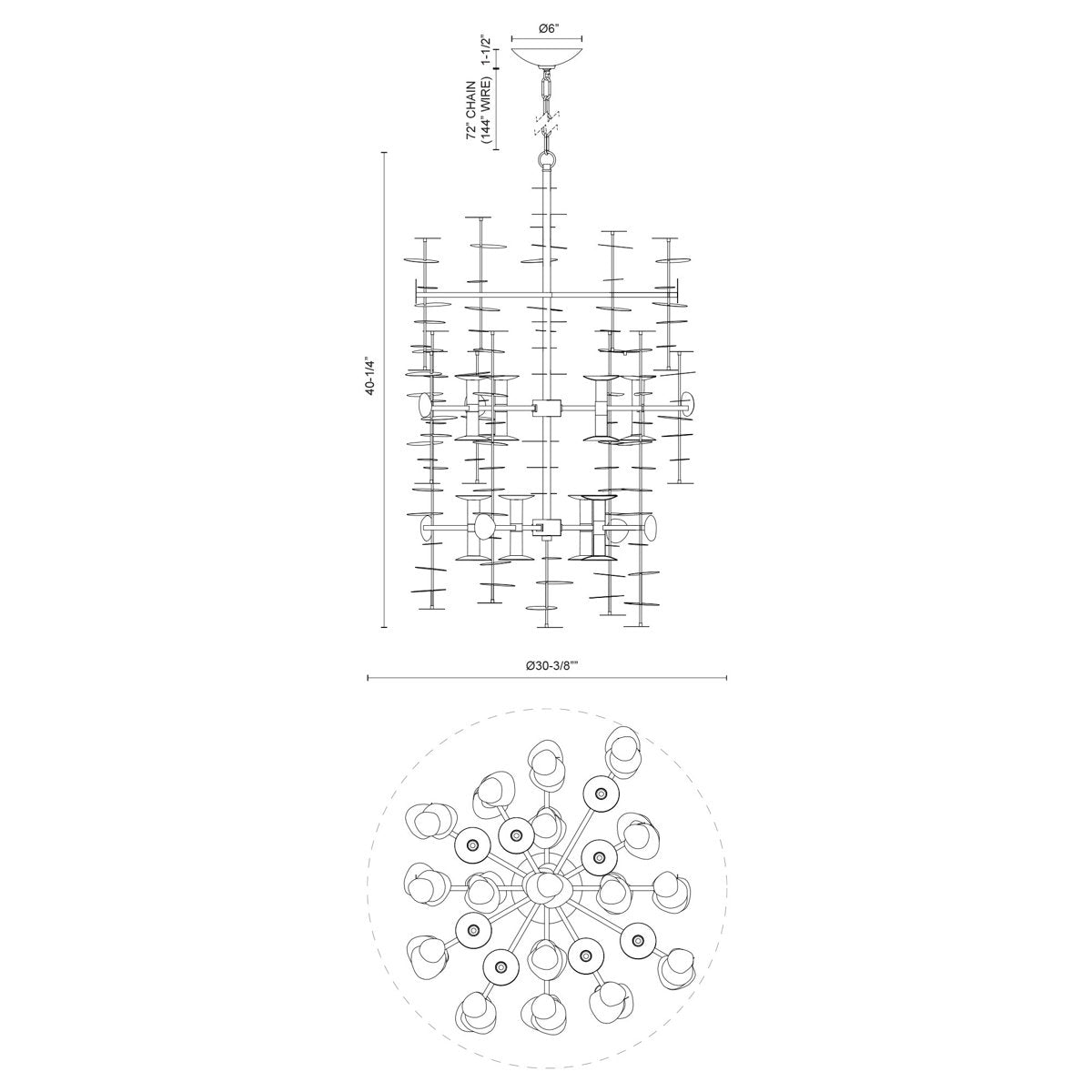 Yukari 16 - Light Chandelier
