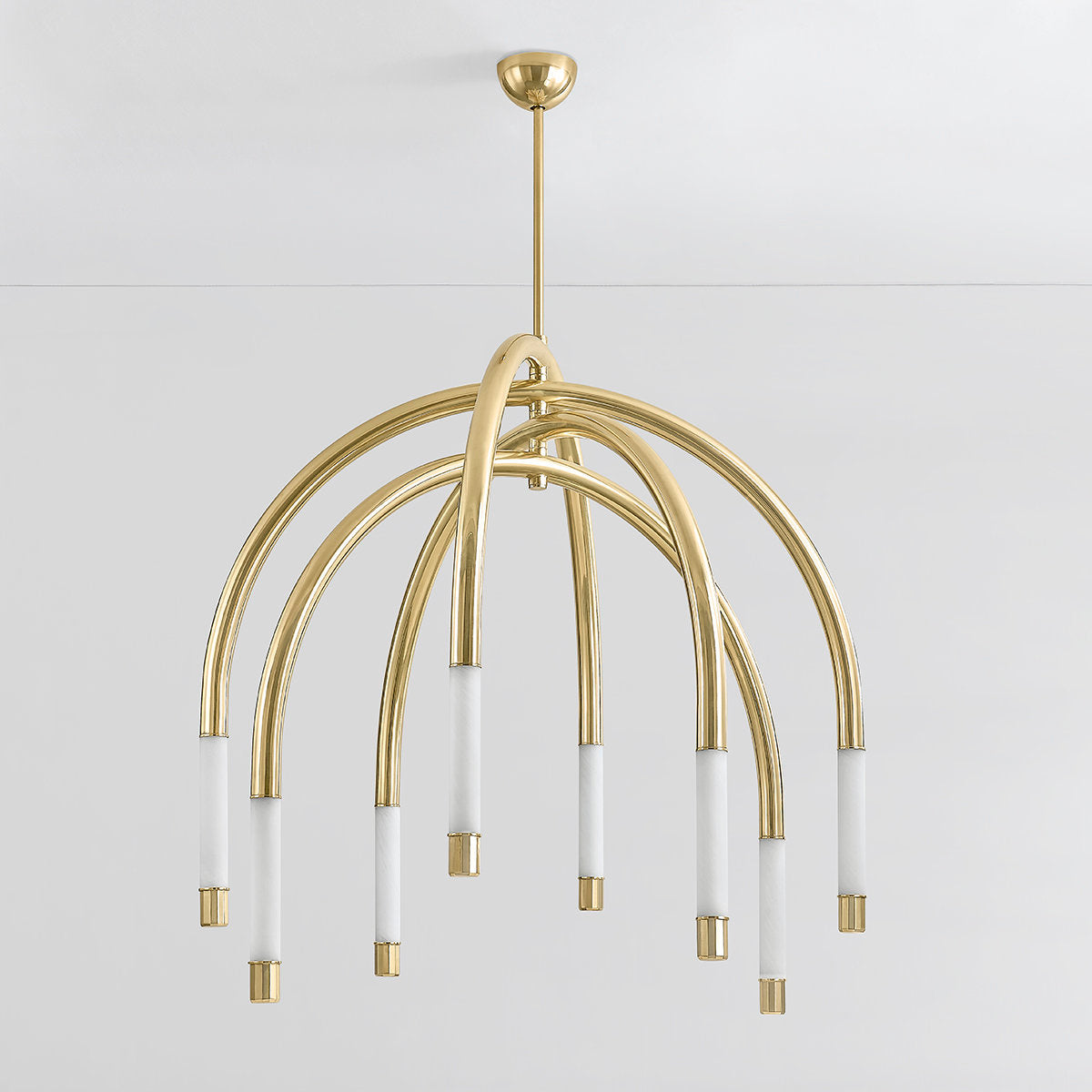 Zeme Dimmable LED Teardrop Chandelier by Noz Nozawa for Corbett Lighting