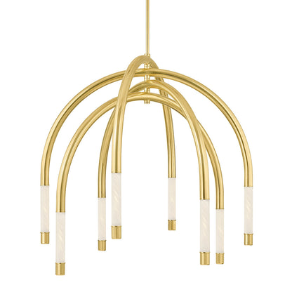Zeme Dimmable LED Teardrop Chandelier by Noz Nozawa for Corbett Lighting