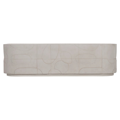 Zina Stone Solid Coffee Table