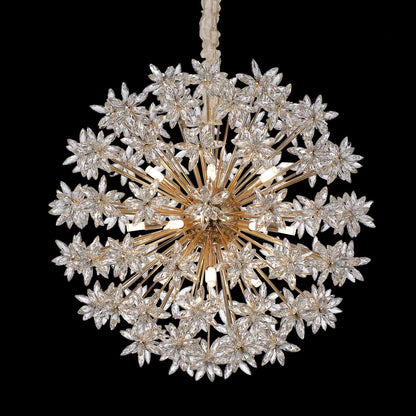 Bouquet 18-Light Round Chandelier - Crystal/GoldBy Michael Amini