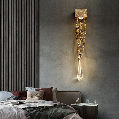 Jumilla | Creative LED Crystal Copper Wall Lamp, Copper, Warm LightBy Miron Demid LLC