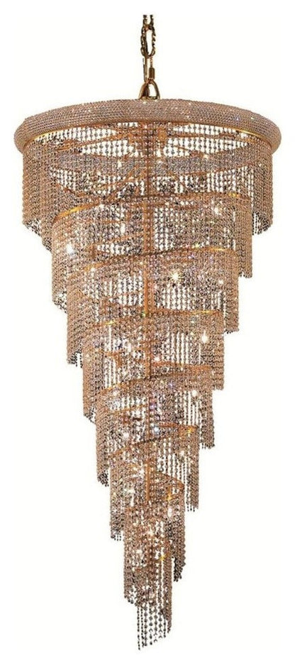 1801 Spiral Collection Hanging Fixture No Neck, Royal CutBy Elegant Furniture & Lighting