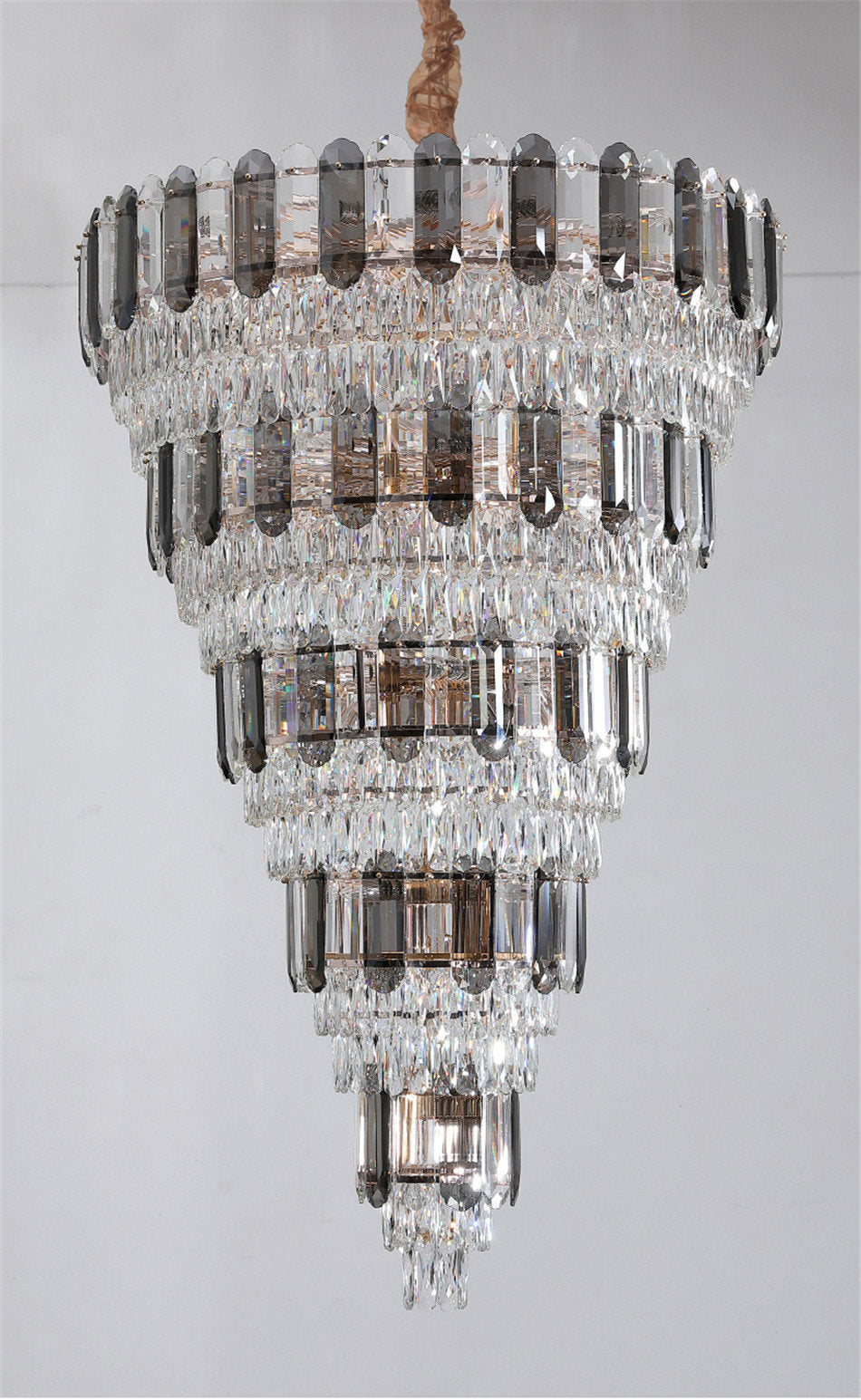 Voltri | Post-modern Grand Luxury Crystal Chandelier, Dia31.5"By Miron Demid LLC