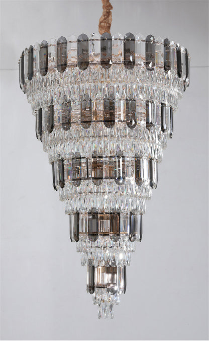 Voltri | Post-modern Grand Luxury Crystal Chandelier, Dia31.5"By Miron Demid LLC