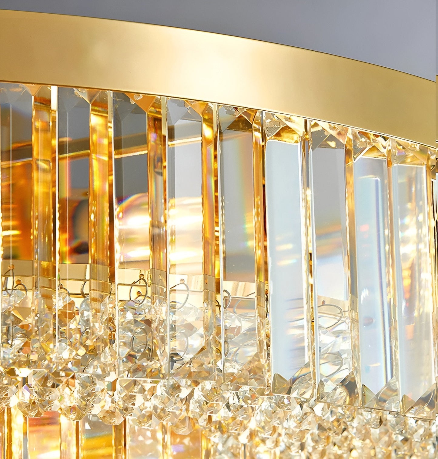 Affi | Contemporary crystal ceiling chandelier, 31.5"By Miron Demid LLC