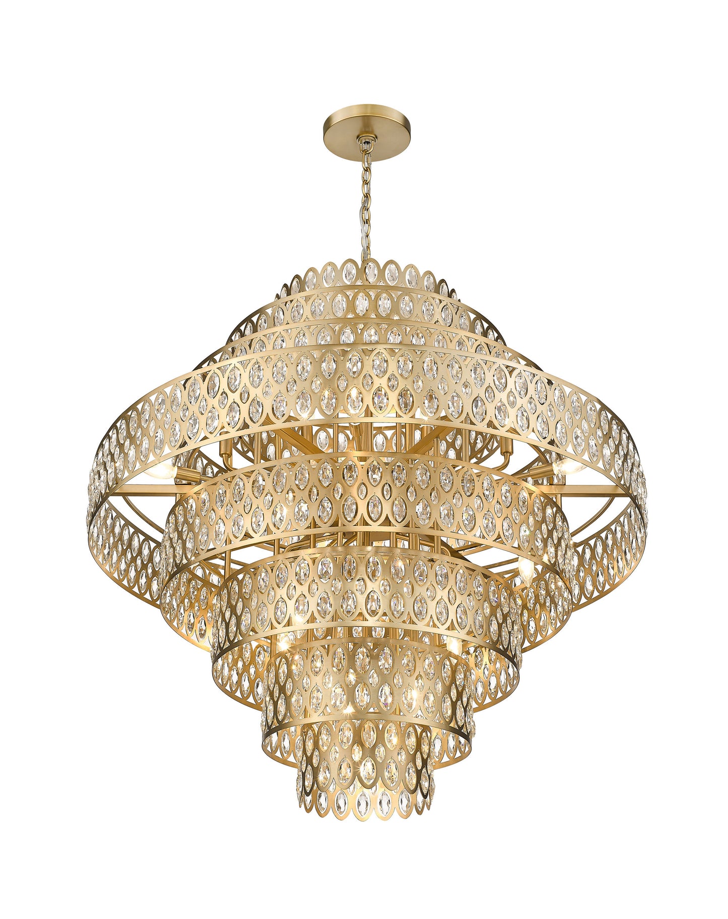 Dealey 25 Light Pendant Lighting, Heirloom BrassBy Z-LIte