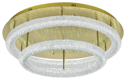 Bowen 2 Light Flush Mount, Satin GoldBy Elegant Furniture & Lighting