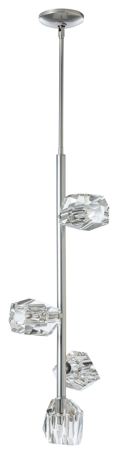 Gatsby Vertical Pendant, Sterling FinishBy Hubbardton Forge