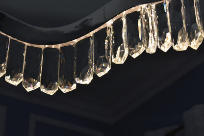 Studio M SM23838 Rolland 30"W LED Crystal Pendant - Polished NickelBy Studio M by Magnet Works