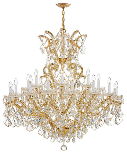 Crystorama Lighting Group 4424-CL-MWP Maria Theresa 25 Light 46"W - GoldBy Crystorama Lighting