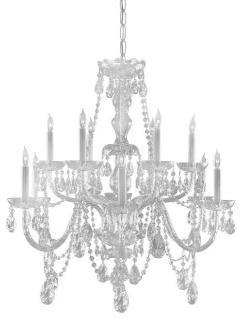 Traditional Crystal 12 Light Clear Spectra Crystal Chrome ChandelierBy Crystorama Lighting