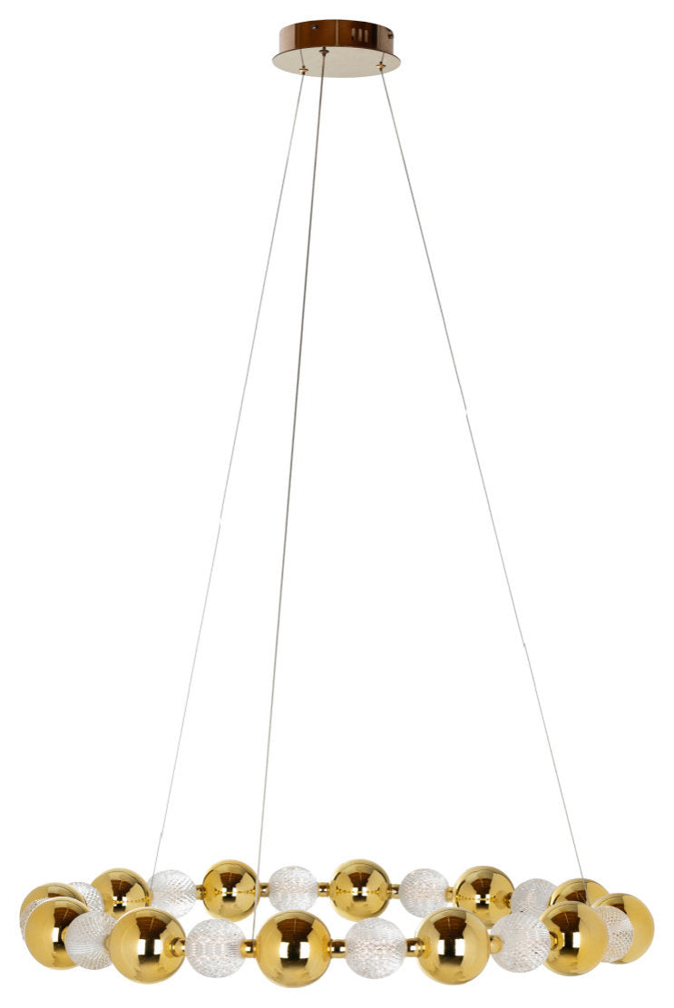 Connected Gold Spheres Hanging Lamp | OROA ChandaBy OROA - Furniture