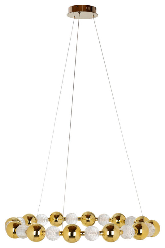 Connected Gold Spheres Hanging Lamp | OROA ChandaBy OROA - Furniture