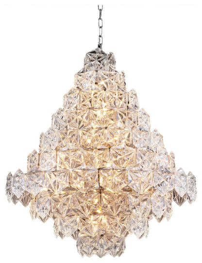 Hexagonal Glass Chandelier | Eichholtz Hermitage LBy OROA - Furniture