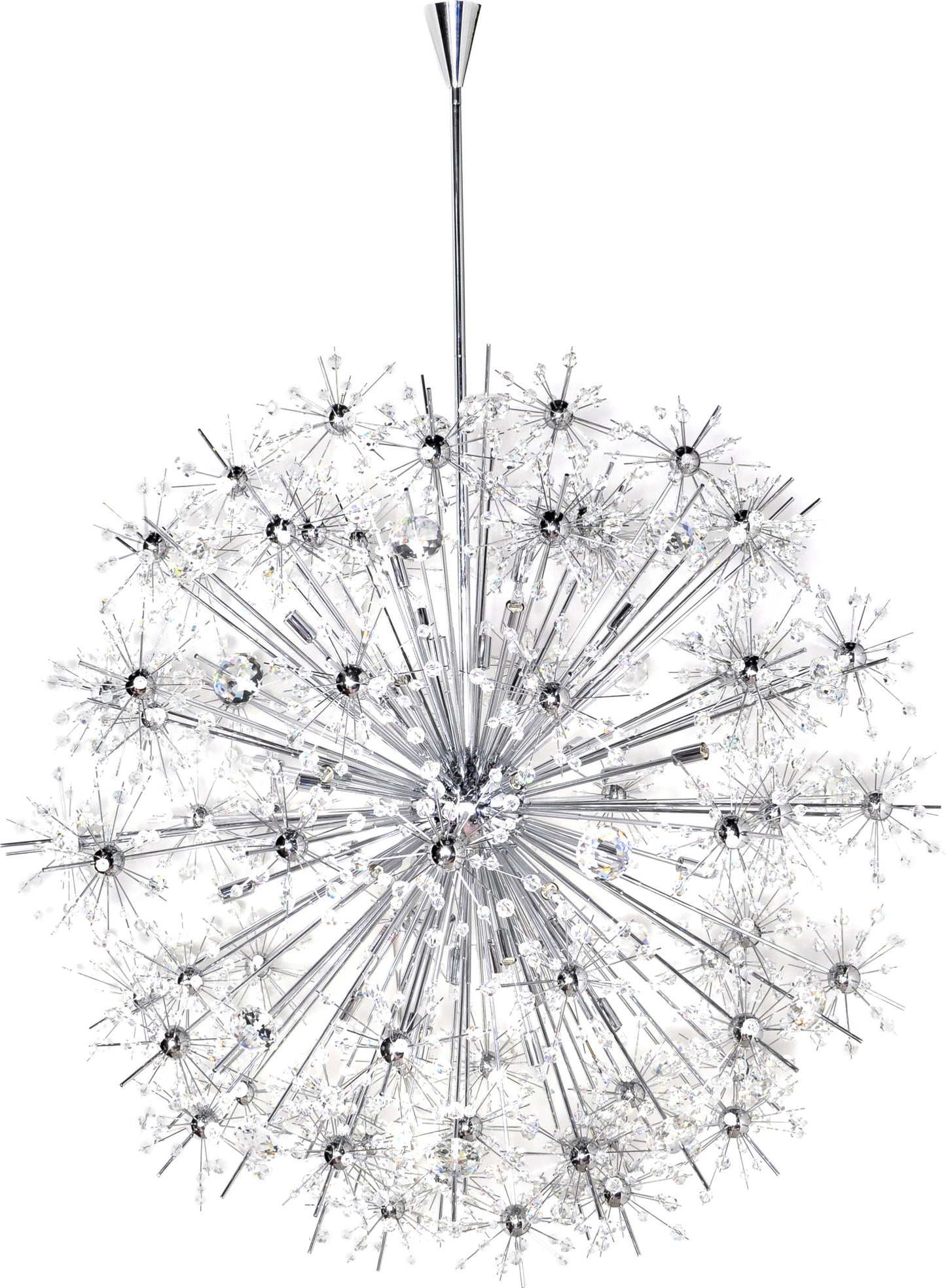 Starfire Single Tier Chandelier - Polished Chrome, 40By Maxim Lighting International